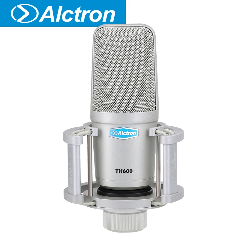 

Alctron TH600 condenser mic used in studio, comes with pop filter and shock mount, vocal recording, stage performance etc