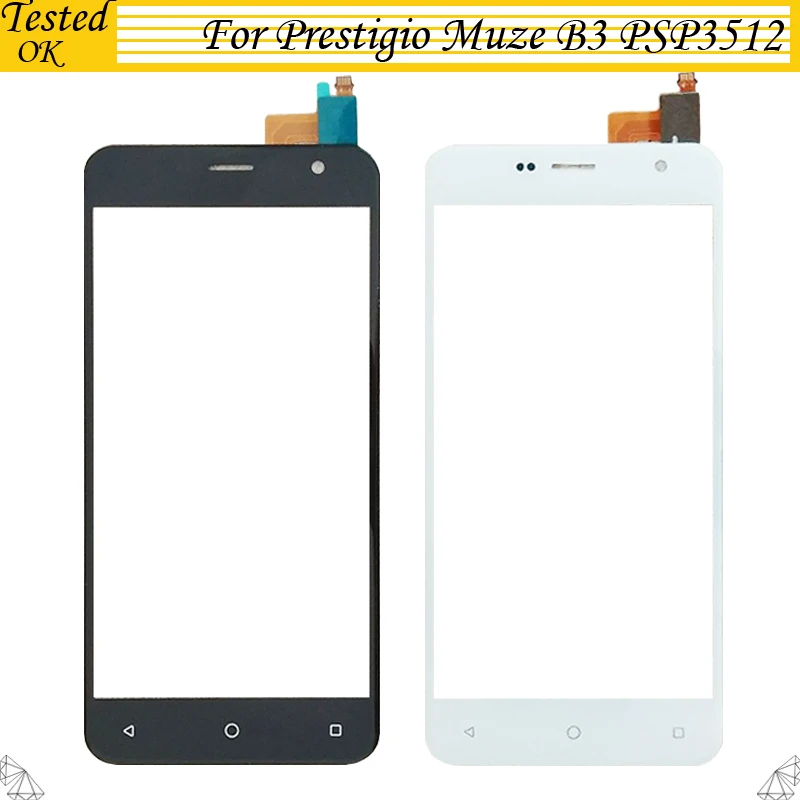 

Tested Well For Prestigio Muze B3 PSP3512DUO PSP3512 DUO Touch Screen Sensor Front Glass Lens For Prestigio PSP 3512 TouchScreen