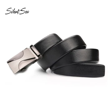 

New Cowhide Belt For Men All-match Men Strap Luxury Metal Automatic Buckle Casual Fashion Men's Belts Genuine Leather Belt