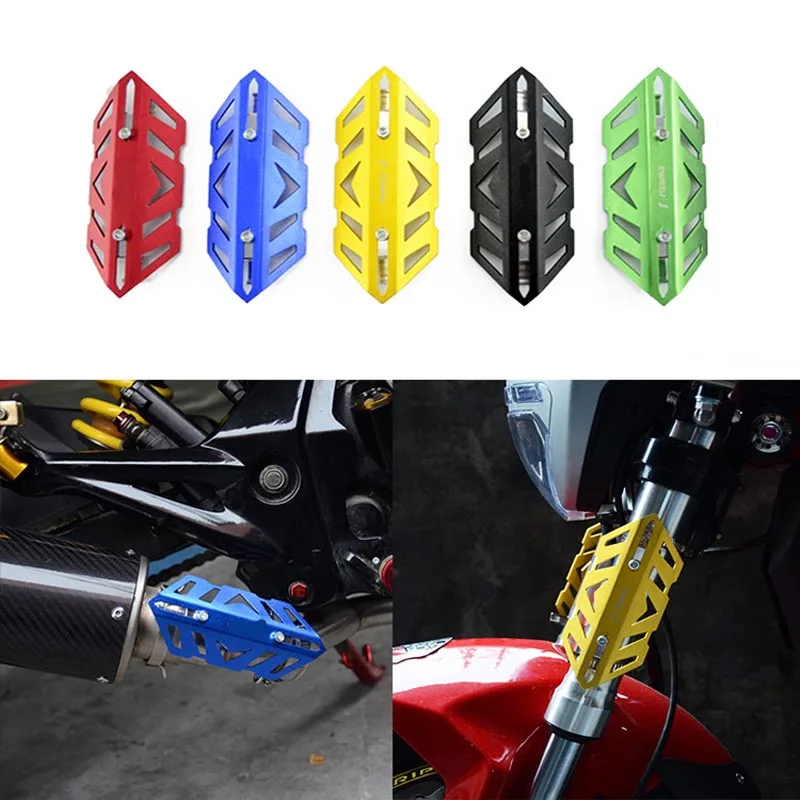 

2018 Motorcycle Front Shock Absorber Fork Suspension Cover/protect Clamp 40-63mm Colorful Stainless For Kawasaki Yamaha Ktm Bmw