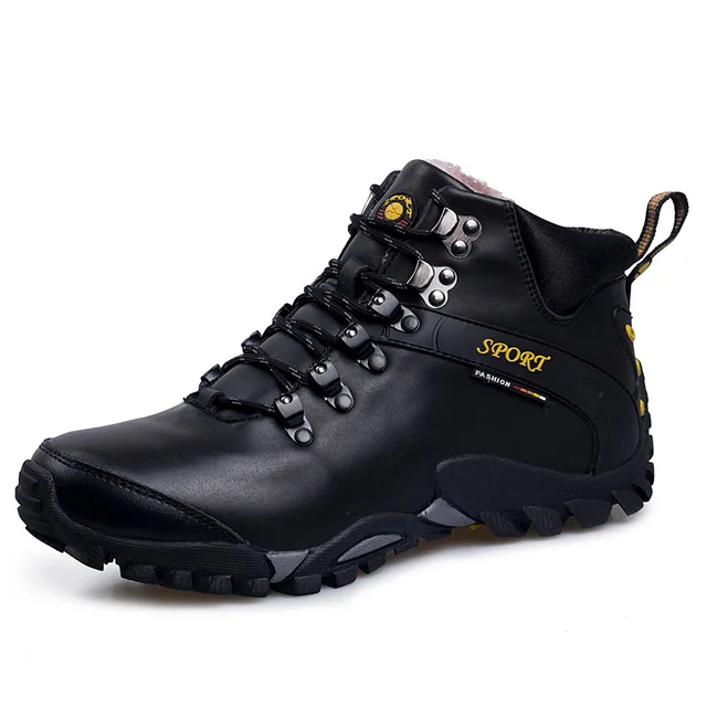 Winter Hiking Boots Man Winter Snow Boots Waterproof Mountain Climbing Shoes Outdoor Sports Sneakers for Camping Trekking Shoes