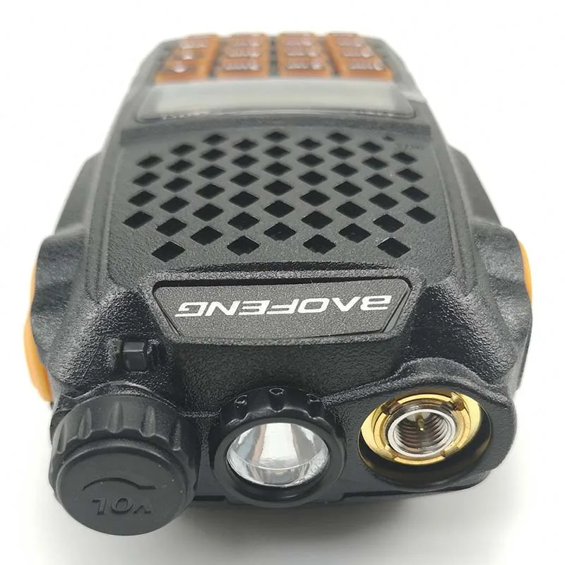 Baofeng UV 6R оранжевый клавиатура 7 Вт иди и болтай Walkie Talkie UHF VHF двухполосный УФ