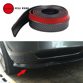 

Car Styling Carbon Fiber Scuff Protector Anti Scratch Bumper Protective Guard Strip Sticker Wrap Auto Body Decorative Trim