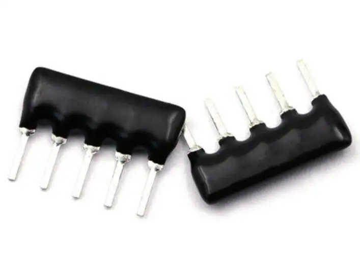 

200pcs/lot Network Resistor 5pin 1/8W 5% A05-102JP A102J 1K 5.1K 200R 2.2K 10K 3.3K 4.7K 1.5K 330R DIP exclusion