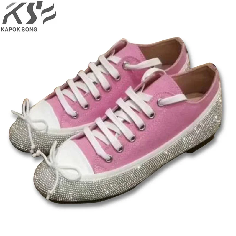 

2018 canvas diamond mixted color flats women shoes fashional genuine sheepskin shoes luxury designer comfortable shoes female
