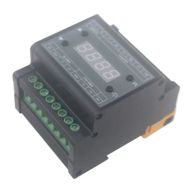 

Trailing edge dimming DMX Triac Dimmer led 220v for dimming 1-255 Level single color lamps output 3 channel 110V 330W, 220V 660W