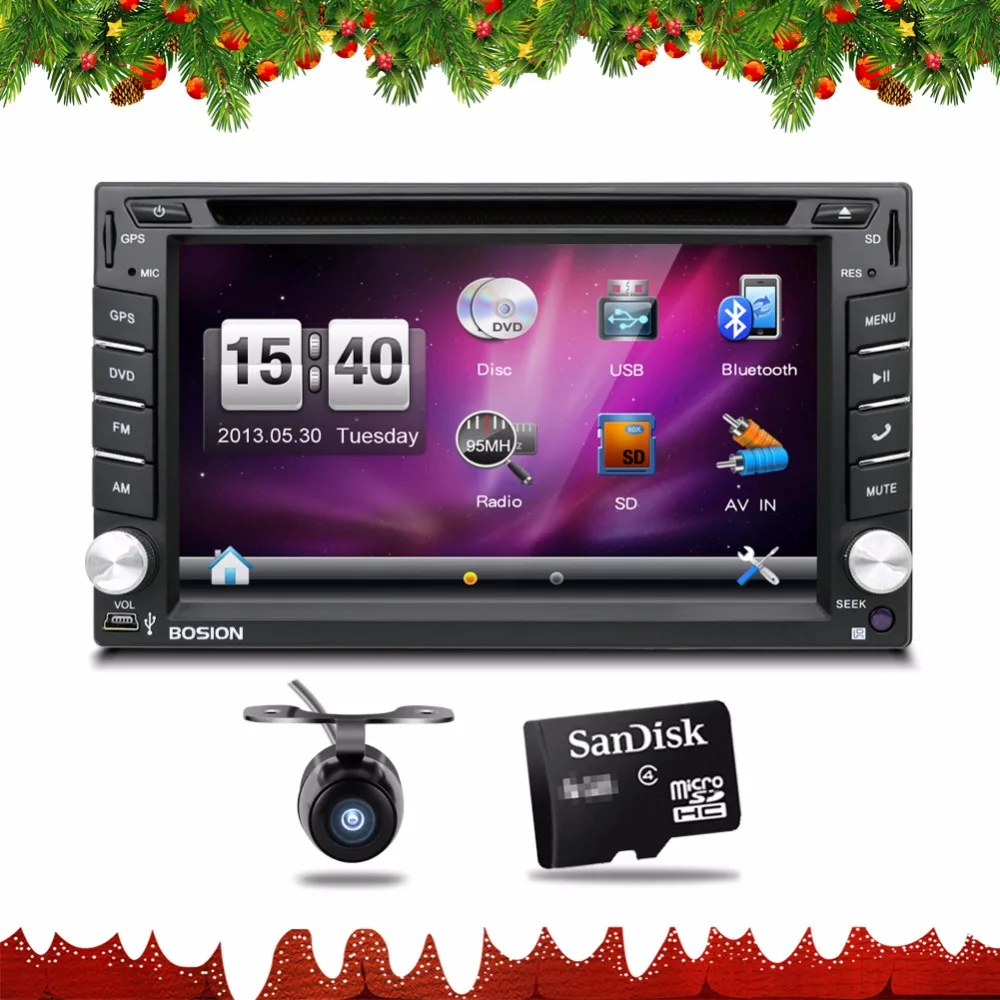 

2din car stereo systems Double din dvd player for car gps navigation In dash Car PC Stereo Head Unit video+Free Map Card Parking