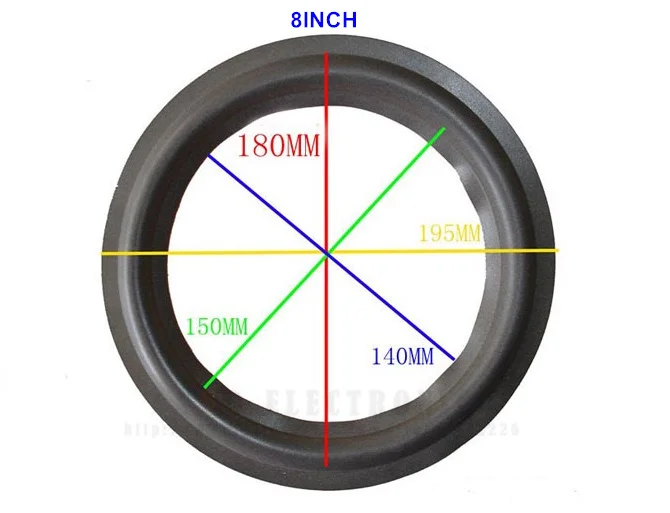 10 шт./лот 4 ''5'' 6 ''8'' 10 ''12' 15' 4 дюйма 6 дюймов 12 дюймов кольцо из вспененного материала для динамика боковой бас громкий динамик ремонтная часть