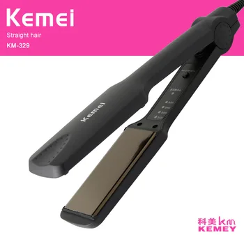 

Kemei professional hair straightener straightening iron ceramic curling irons styling tools ionic women flat iron curler