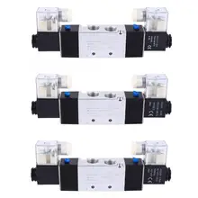 Трубчатый клапан 4V320-10 3/" Впускной выход 1/4" Выпускной соленоид воздушный клапан 2 положения 5 портов ручной заподлицо клапан