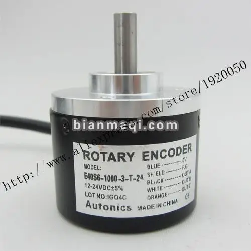 

Spot Autonics Alto Knicks E40S6-1000-3-T-24 rotary encoder shaft diameter 6mm