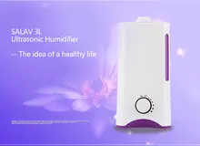 SALAV 3L Humidifier Ultrasonic Air Purifier Aroma Diffuser Double Nozzles Aromatherapy Mist Maker Essential Oil Diffuse