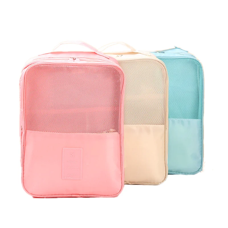 PURDORED 1 Pc Portable Travel Shoes Bag Oxford Waterproof Solid Shoes Organizer Bag Travel Underwear Clothes Zipper Storage Bag PURDORED 1 Pc Portable Travel Shoes Bag Oxford Waterproof Solid Shoes Organizer Bag Travel Underwear Clothes Zipper Storage Bag