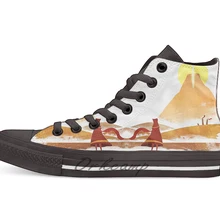 Новинка; Повседневная парусиновая обувь; обувь на заказ; Прямая