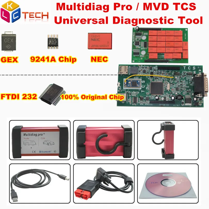 A + качественный TCS Multidiag Pro MVDdiag Bluetooth V3.0 PCB 2016.R0/ 5.00.12/2017 1 мультидиагностический