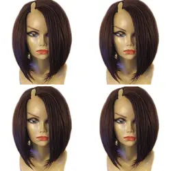 Simbeauty тело волны и часть парик их натуральных волос бразильский парики Remy для черный Для женщин слева 1x4 Inch натуральный Цвет с зажимами
