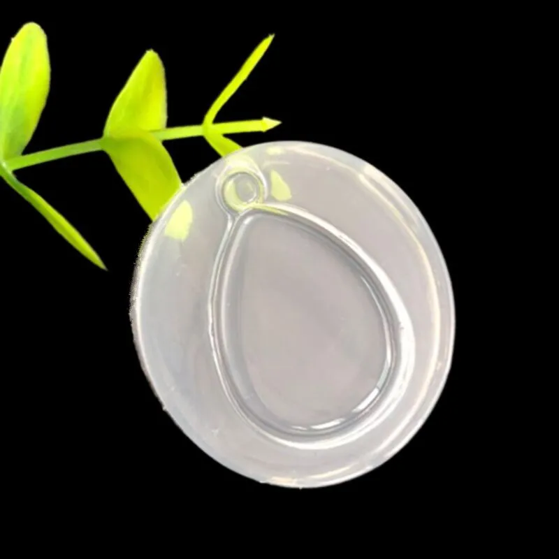 Mirror crystal epoxy silica gel mold with elliptical bottom hole