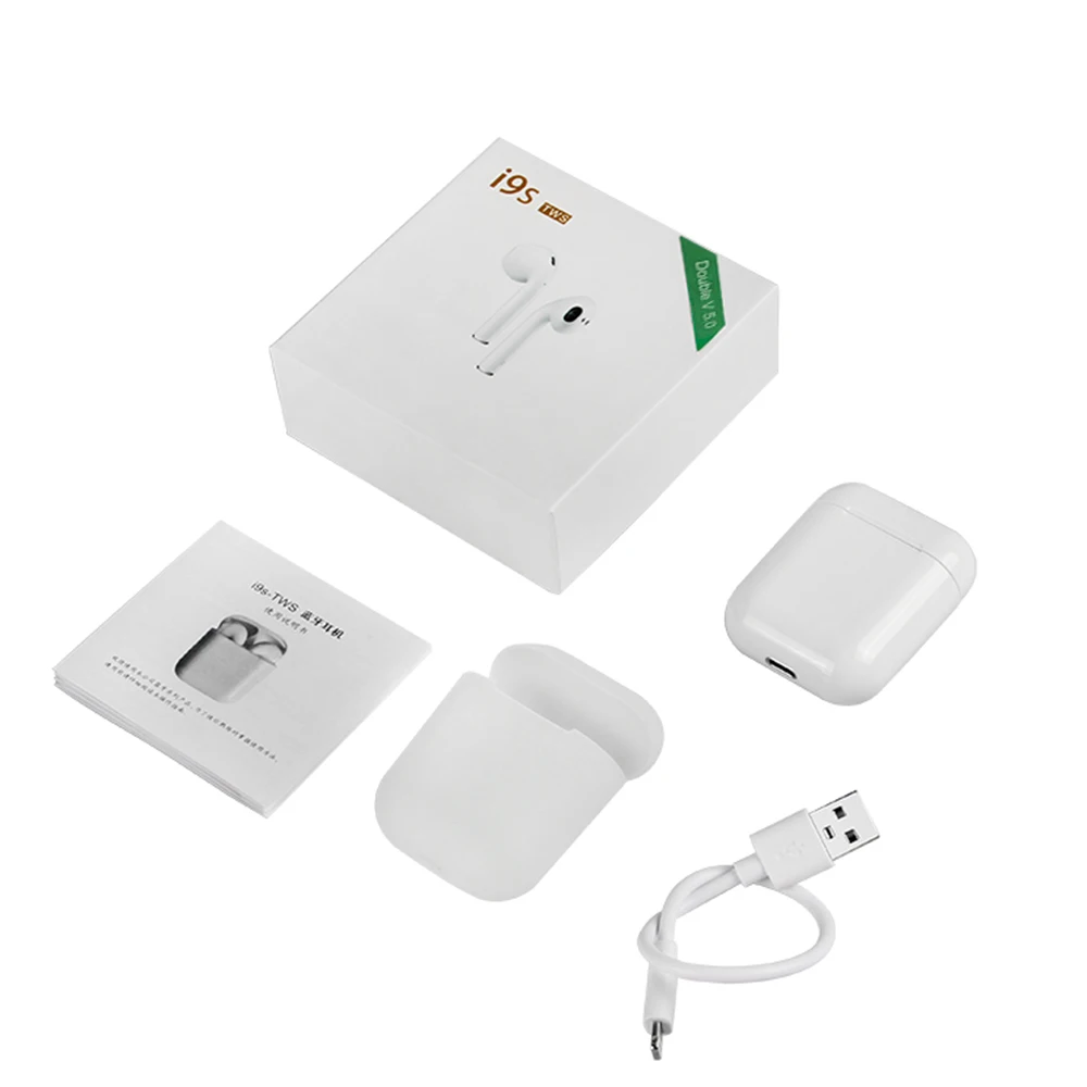 I9S TWS mini с всплывающим окошком Bluetooth Беспроводные наушники зарядным чехлом pk i10 i30