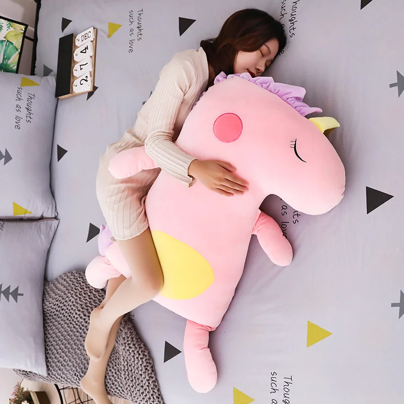 Kawaii Единорог Мягкая плюшевая подушка мягкая подушка с животными из мультфильмов для подушки плюшевая игрушка единорог ребенок беременная Женская подушка подарки для девочек