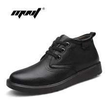 Genuine Leather Men Boots Comfortable Fashion Men Winter Shoes,Top Quality Handmade Plus Size Men Winter Snow Boots