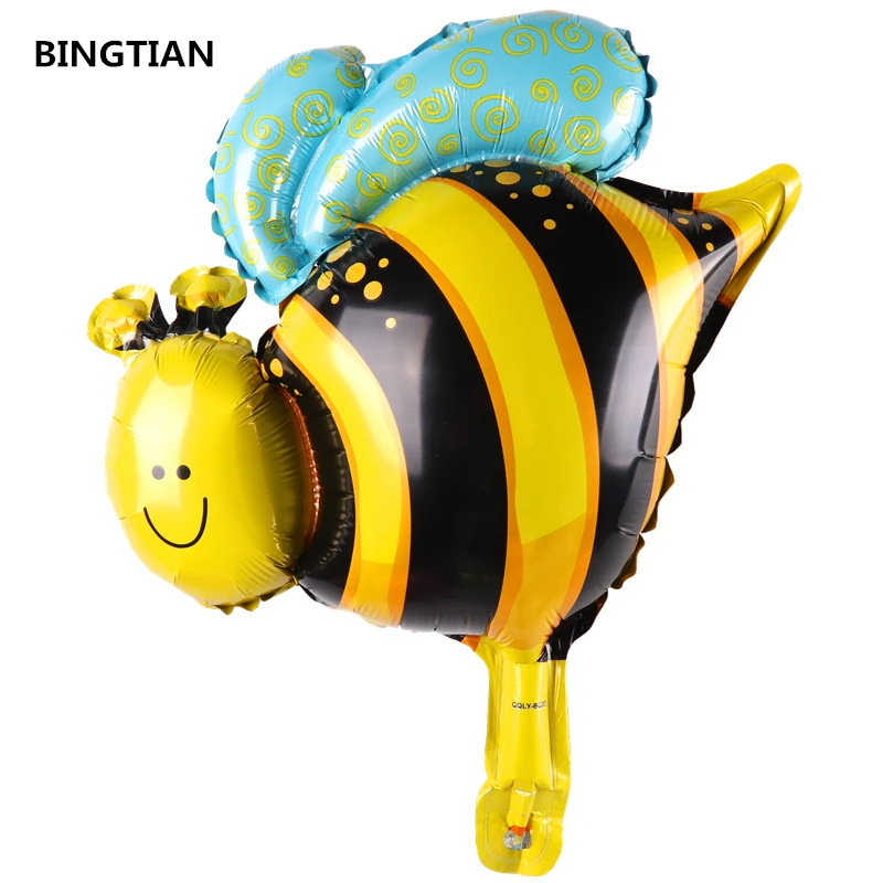 BINGTIAN улитка с изображением утки, лягушки воздушные шары в виде пчелы первый день рождения праздничные украшения: воздушные шары игрушки