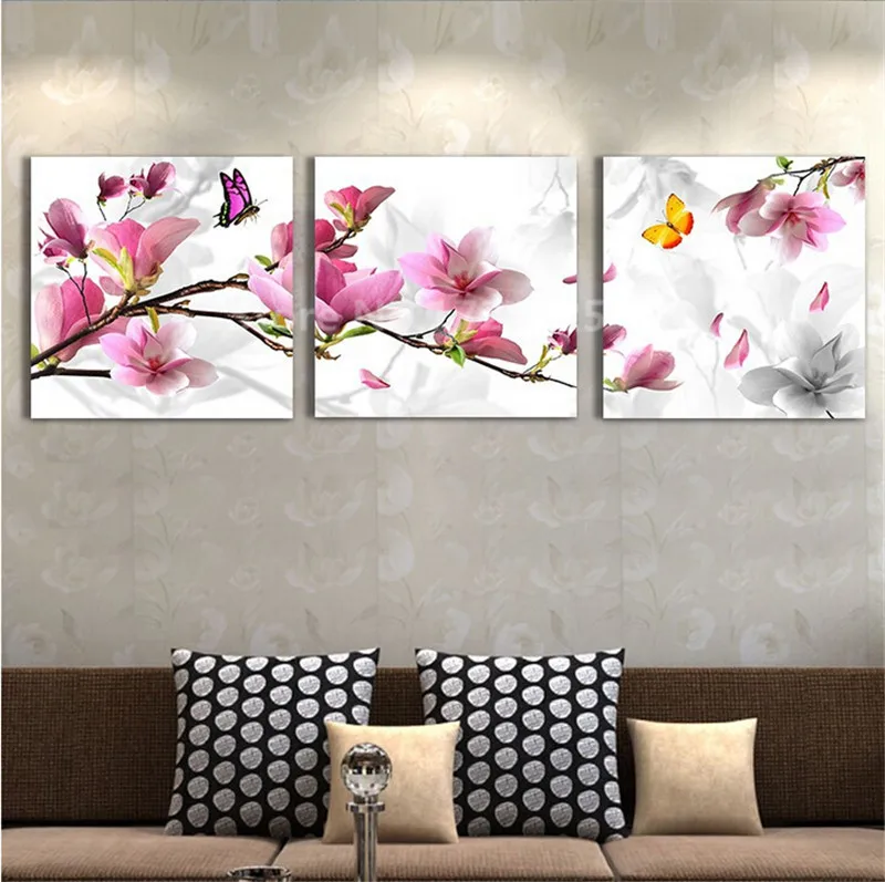 3-pcs-canvas-art-Modern-Home-Decoration-Wall-Art-Picture-For-Living-Room-Pink-Tulip-Flower