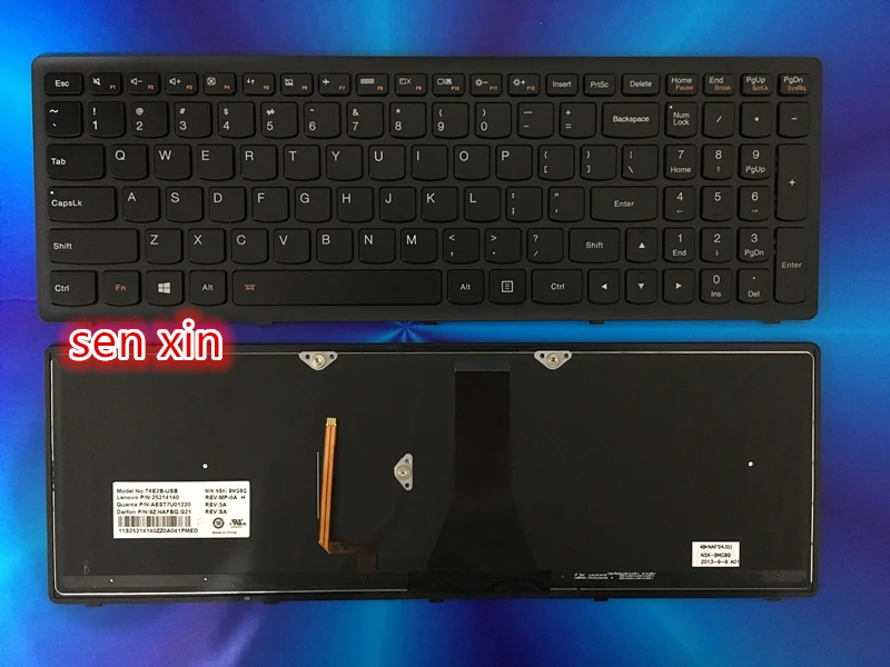 Backlit New Lenovo IdeaPad Flex15 G500S G505S S500 S510 S510P Z510 US Keyboard