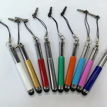 Выдвижной металлический емкостный Экран Стилусы стилус с anti-Защита от пыли для мобильного телефона 1000 шт./лот