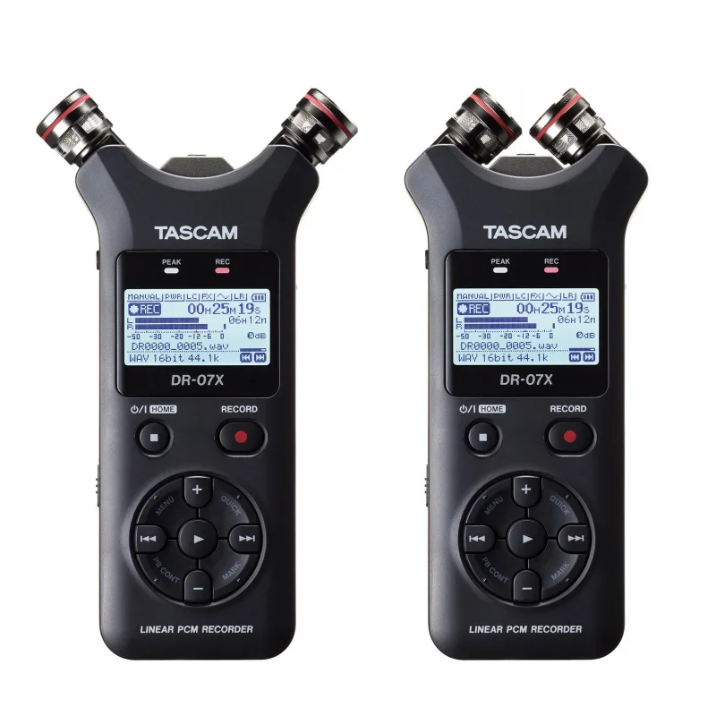 New Tascam Dr07x Dr-07x Stereo Handheld Digital Audio Recorder 