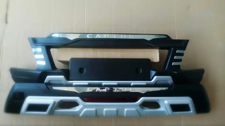 

ABS Chrome Front + Rear bumper cover trim for 2015 Renault CAPTUR car styling