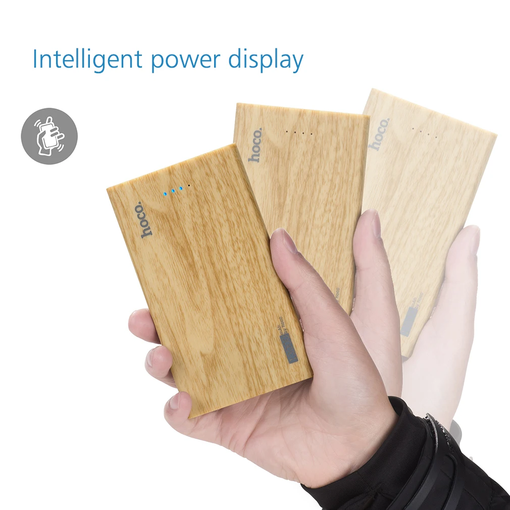 HOCO 13000mAh Power Bank Wooden Mobile Phone External Battery Pack Powerbank Fast Charger for Phones with Large Capacity HOCO 13000mAh Power Bank Wooden Mobile Phone External Battery Pack Powerbank Fast Charger for Phones with Large Capacity