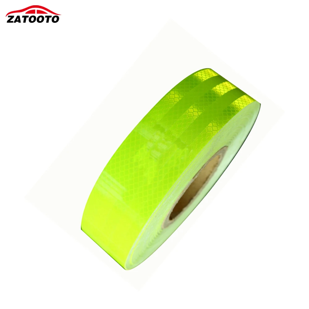 ZATOOTO "* 147' Высокое качество флуоресцентный зеленый Светоотражающая предупреждающая видимость лента с улучшенными светоотражающими полосками
