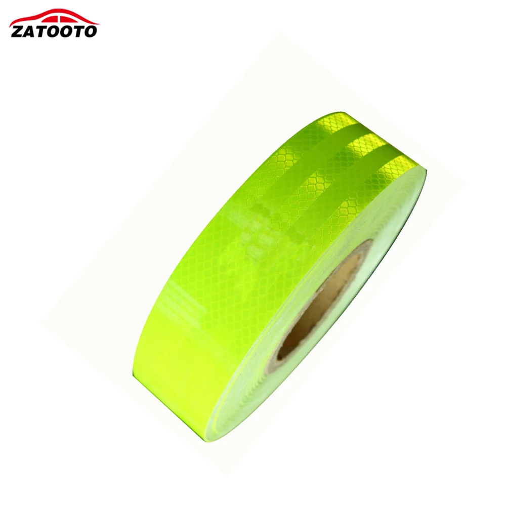 ZATOOTO 2"*147' High Quality Fluorescent green Reflective Warning