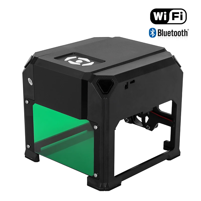 black bluetooth 3000 МВт высокоскоростной лазерный гравировальный станок DIY Настольный лазерный гравировальный станок для резьбы ручной работы Инструменты для сжигания дерева - Цвет: black bluetooth