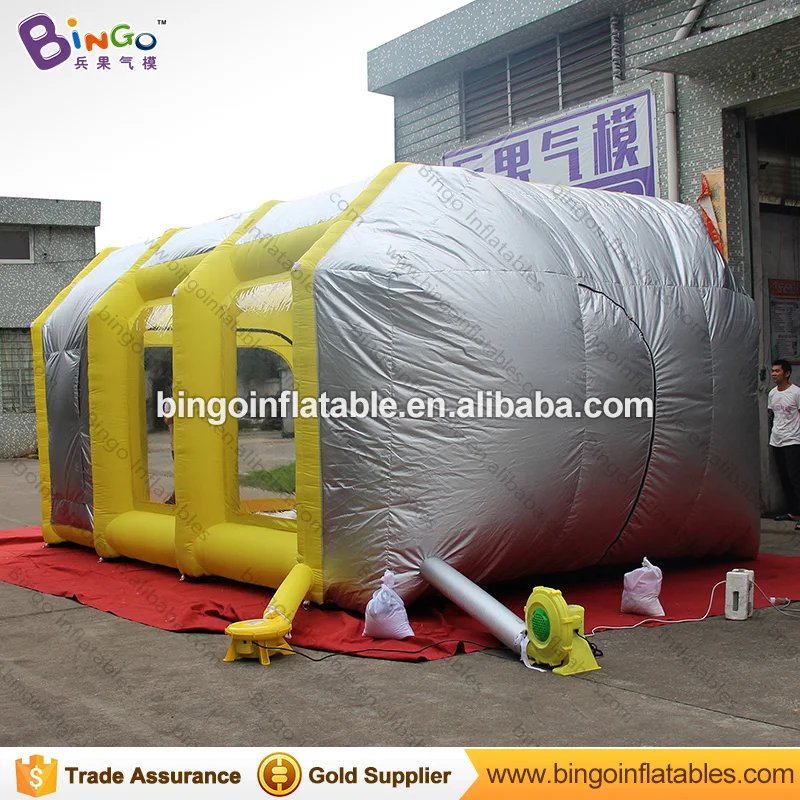  Free Shipping Inflatable Spray Booth Tent with Filters 6x4x3 Meters Hot products Opblaasbare spray 