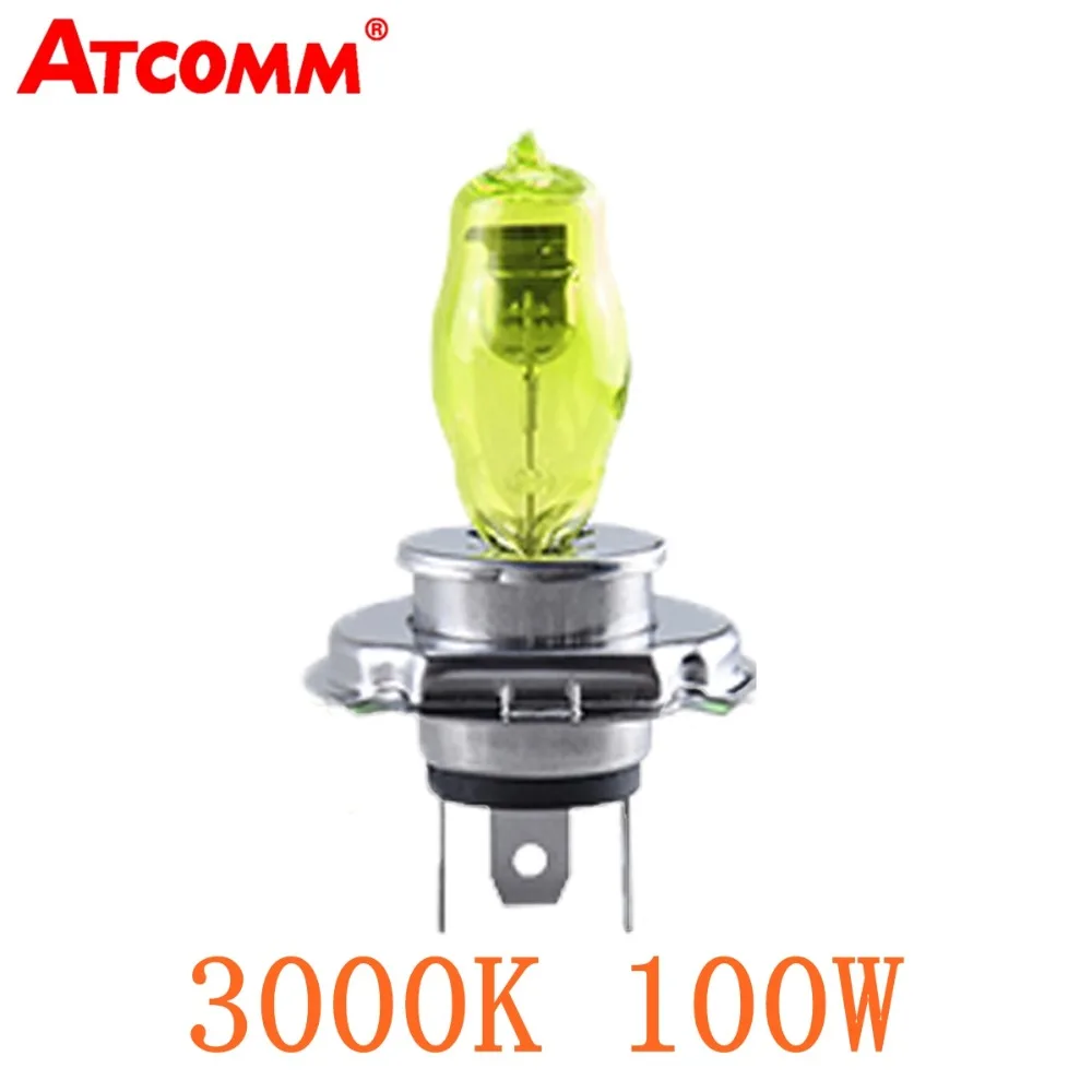 ATcomm 1 шт. 3000K H7 H4 автомобильные галогеновые лампы для фар 12V 100W H1 H3 H8 H9 H11 H10 9005 HB3 9006 HB4 Авто галогенные Противотуманные лампы светильник