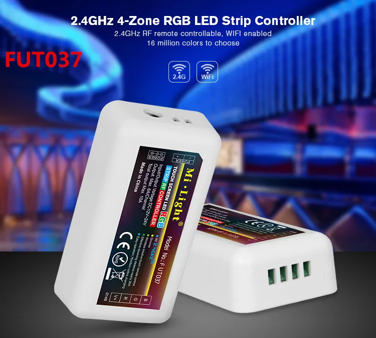 2,4G 4-Zone Miboxer WiFi Led контроллер RGBW контроллер Беспроводной RF пульт дистанционного управления группа затемнения для 5050 3528 Светодиодная лента