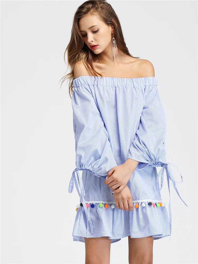Off the Shoulder Shift Dress (2)
