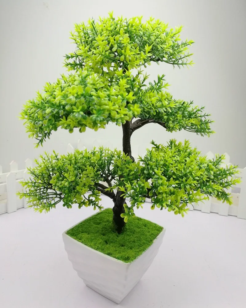 

1pc Five-layer Welcoming Pine Emulate Bonsai Simulation Decorative Artificial Flowers Fake Green Pot Plants Ornaments Home Decor