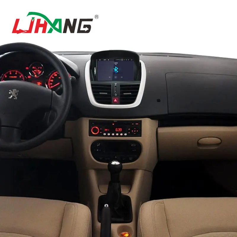 Clearance LJHANG Android 9.0 Car Radio Multimedia Player For Peugeot 207 2008-2011 2012 2013 2014 GPS Navi Auto Stereo Headunit WIFI IPS 5