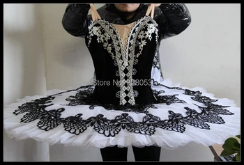 

One Piece Retail!Adult/Child/Baby Classical Ballet Tutu Girls Dance Costumes Black And White Skirt Offer Custom Made Service