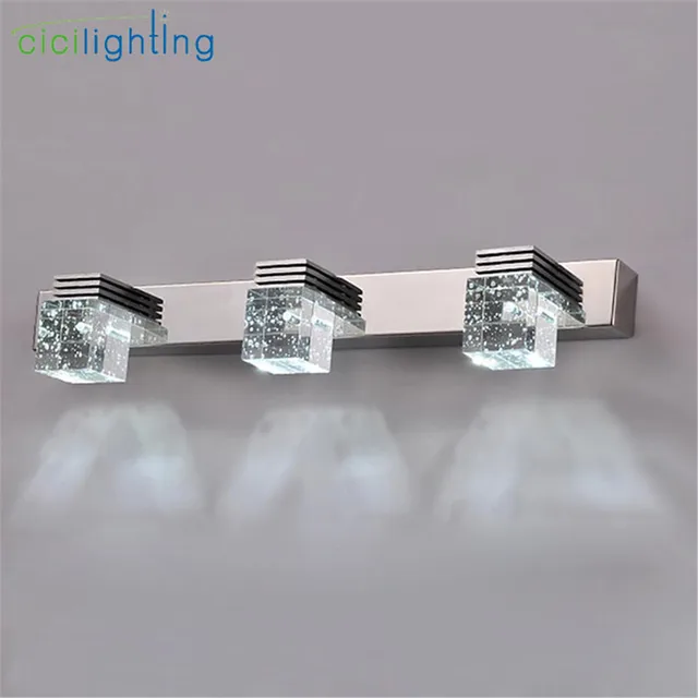 $US $40.94  100-240V 9W 45cm LED crystal mirror lights clear Crystal rain drop bathroom vanity lights makeup va