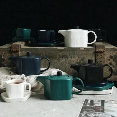 2019 new style Nordic Wind Coffee Set Coffee Cup Plate Afternoon Teaware Ceramic Creative Simple Coffee Cup Set Cold Water Pot 2019 new style Nordic Wind Coffee Set Coffee Cup Plate Afternoon Teaware Ceramic Creative Simple Coffee Cup Set Cold Water Pot