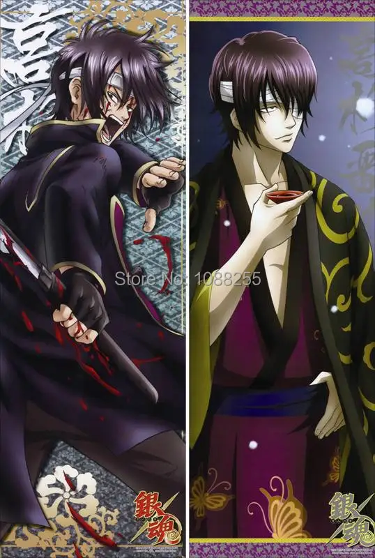 

Anime Dakimakura pillow case YH009 Gintama Shinsuke Takasugi