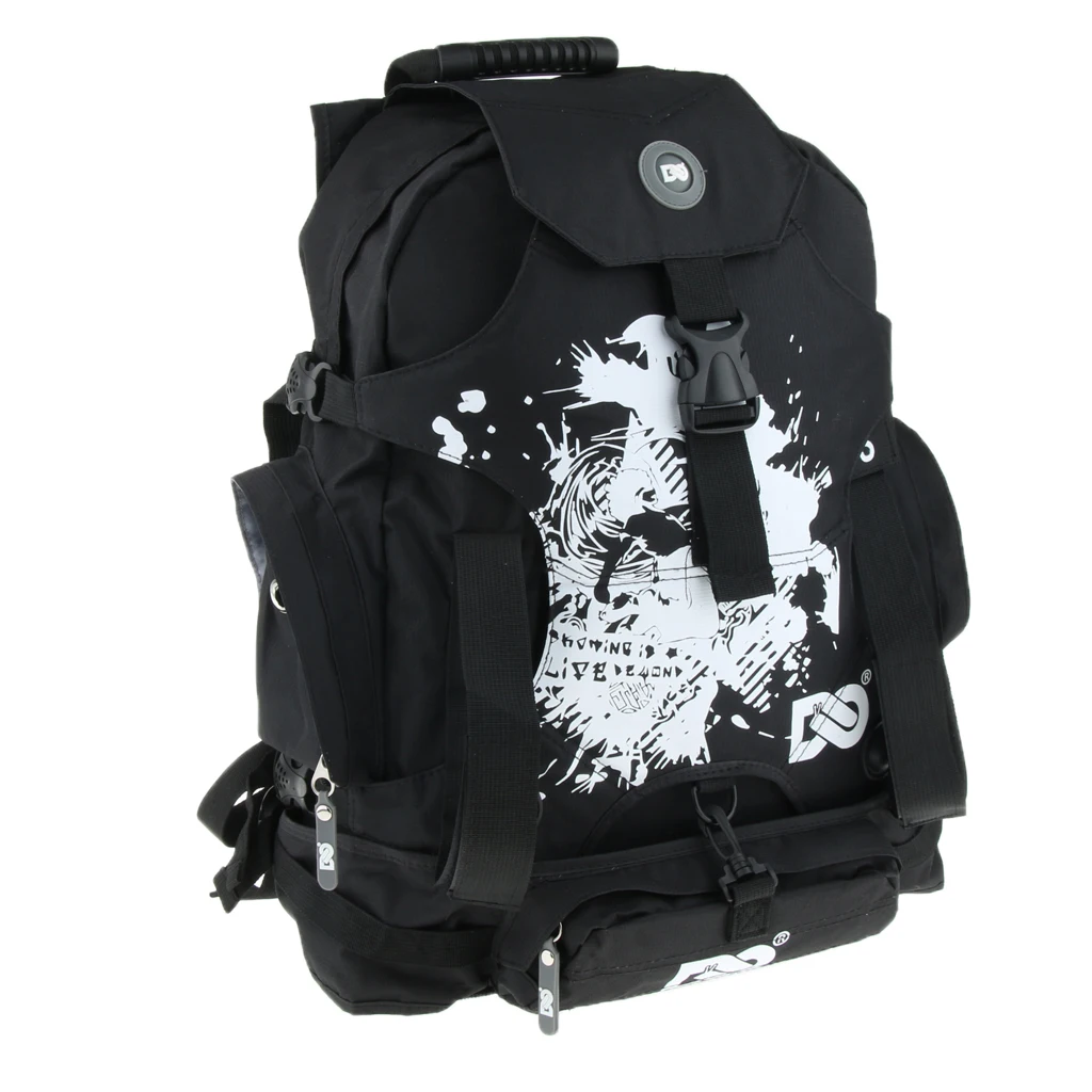 Skatepack Quad Roller Skate Bag Shoulder Backpack for Men Women Skating Bag