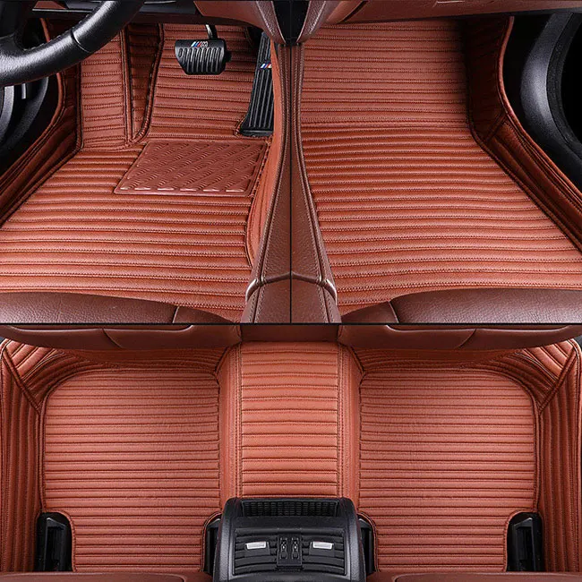 На заказ для Kia Optima K5 JF все автомобильные коврики, коврики для салона, кожаные Коврики для ног, аксессуары для автомобиля - Название цвета: brown 01
