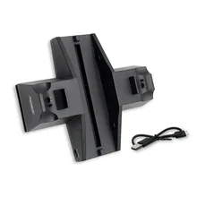 Cooler Fan Base do Carregador Dual USB Estação de Carregamento Base Dock Para PS4 Controlador Sem Fio Duplo Para PlayStation 4