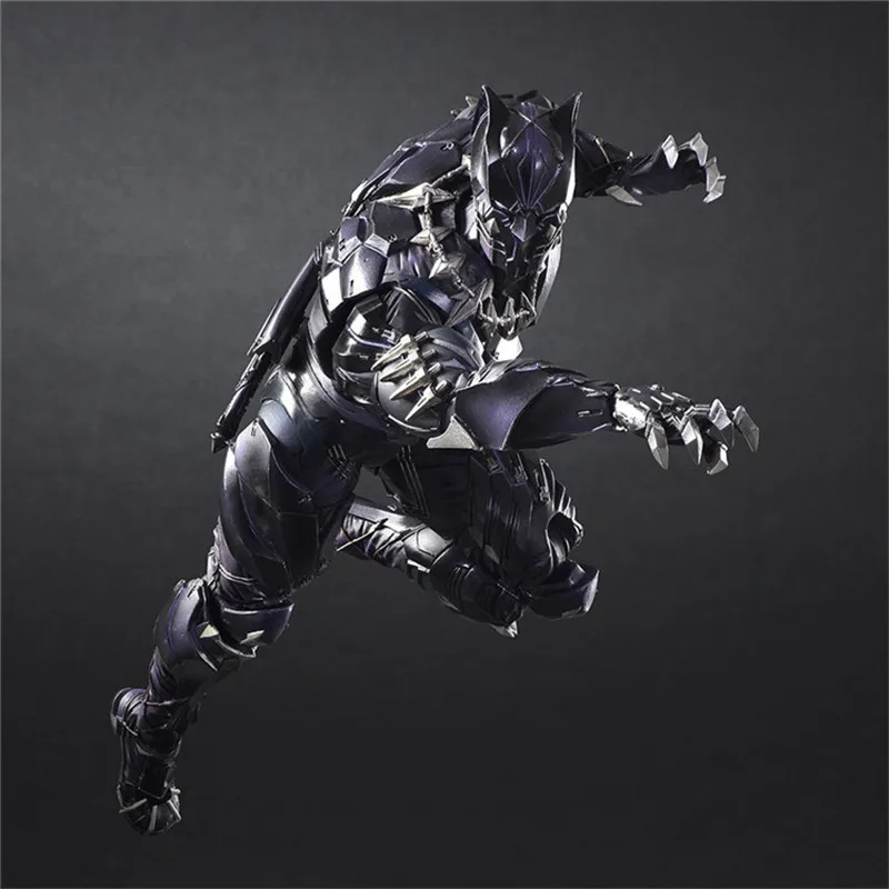

PLAY ARTS 27cm Western Animiation Super Hero Black Panther Joints Movable PVC Action Figure Model Toys For Gift