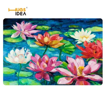 

HUGSIDEA Fashion Modern Floral Design Front Door Entrance Mat 3D Flower Printed Home Floor Carpets for Living Room Bedroom Mats