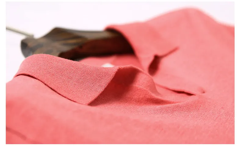 Muls Brand Cotton Acrylic Knitted Polo Men 2018 Summer New Short Sleeve Spring Casual High Quality Mens Polos Pink Size XXL XXXL-03